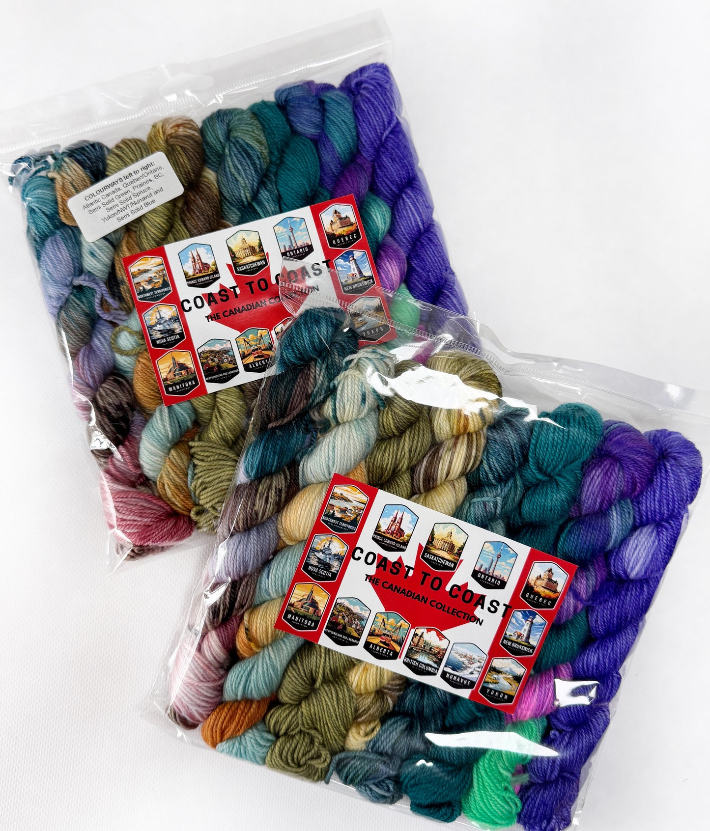Coast to Coast - Mini 25gram skein 8 Pack - Fingering