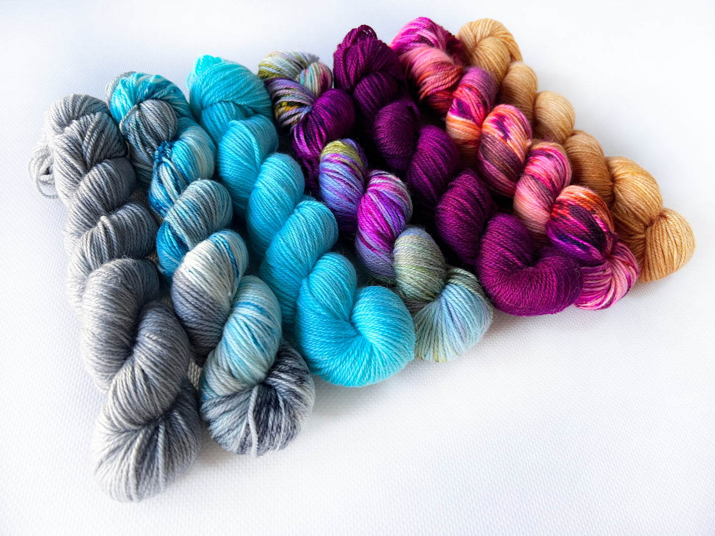 Mummies Night Out - Mini 25gram skein 7 Pack - Okanagan Dye Works