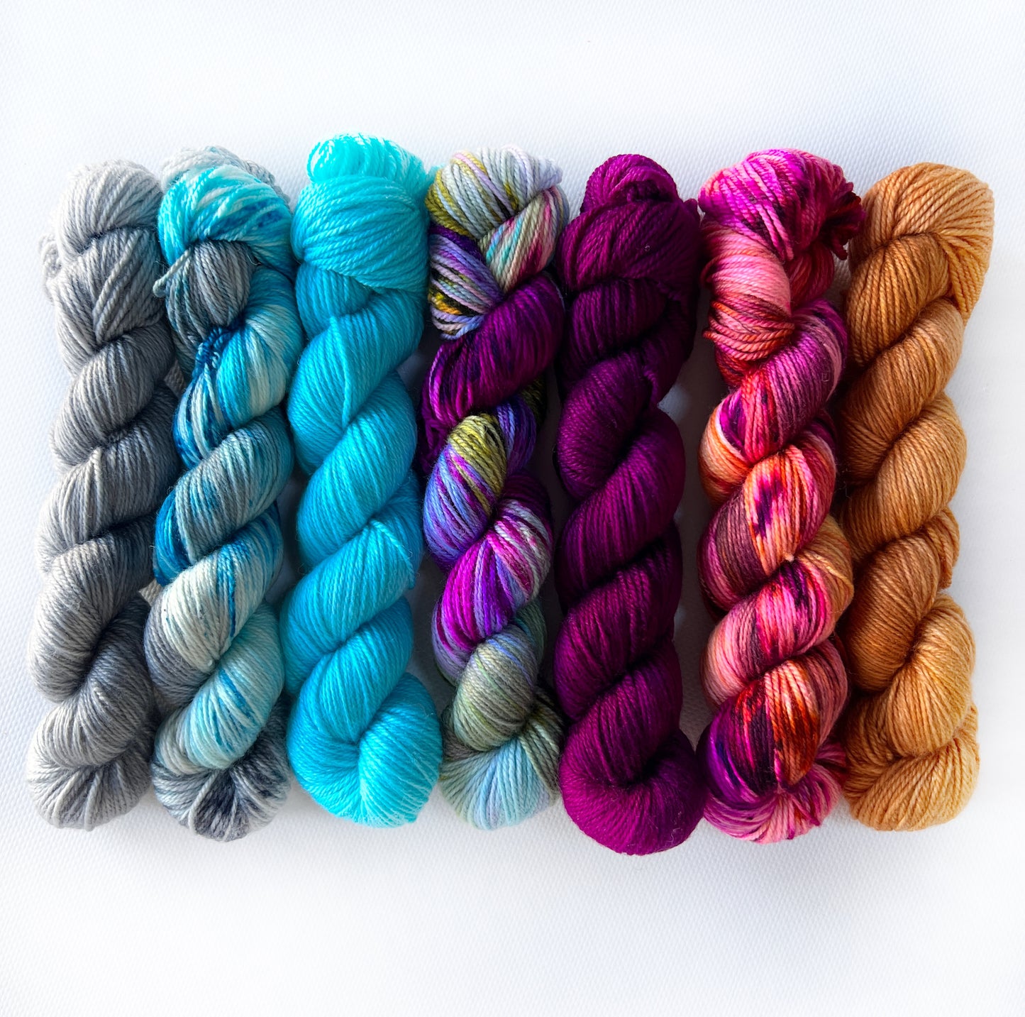 Mummies Night Out - Mini 25gram skein 7 Pack - Okanagan Dye Works