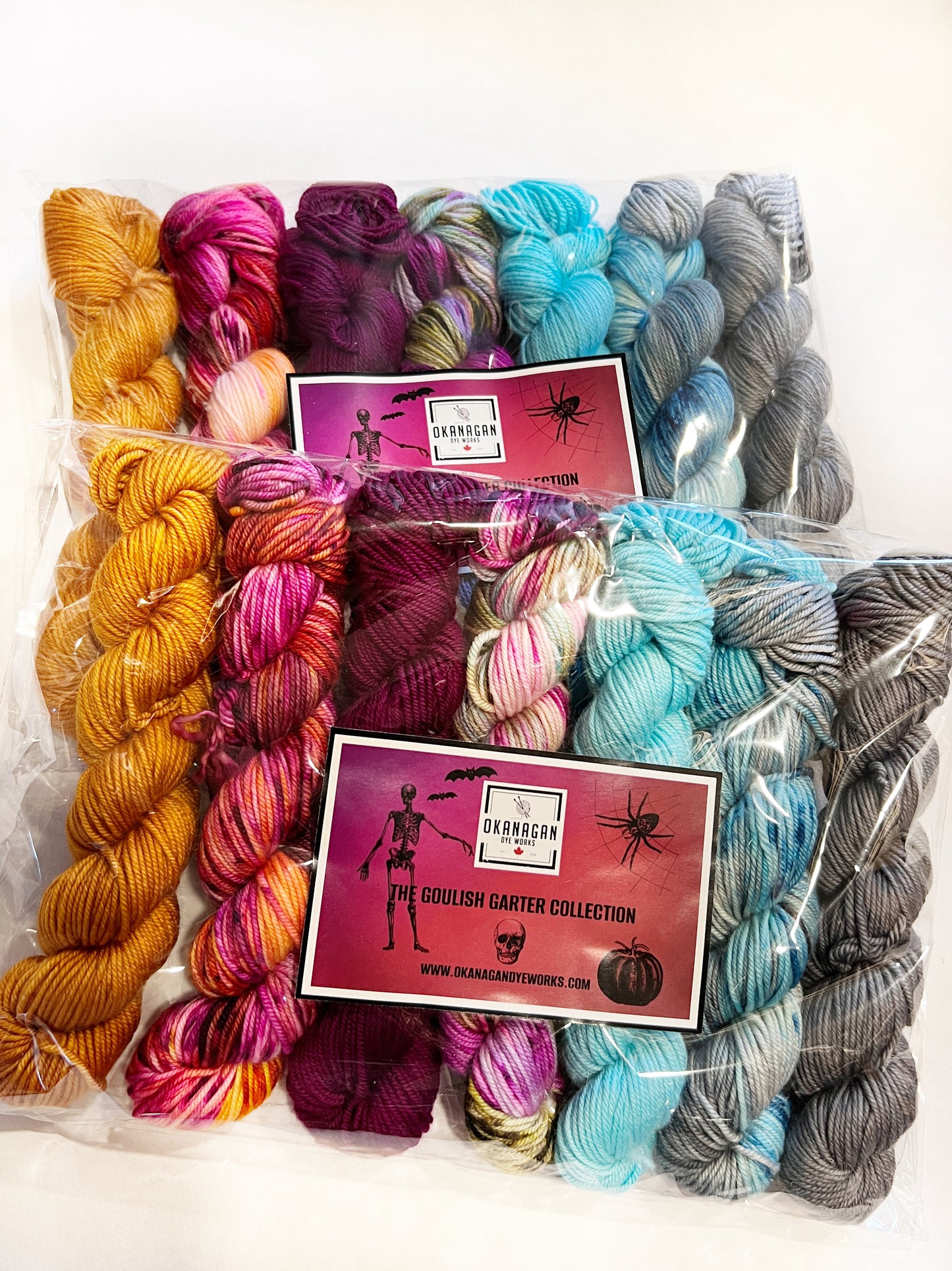 Mummies Night Out - Mini 50gram skein 7 Pack - Okanagan Dye Works