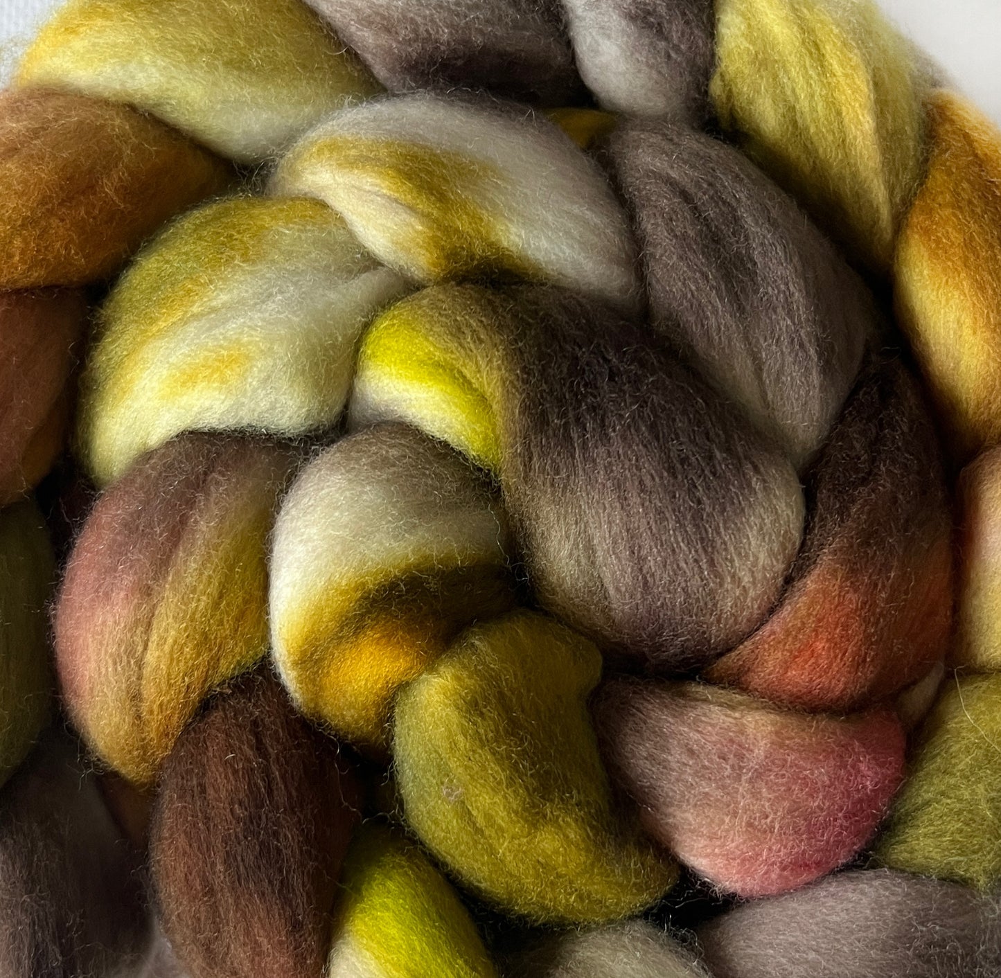 Folk Art - Hand Dyed - 22 micron Untreated 100% Merino Top - Okanagan Dye Works