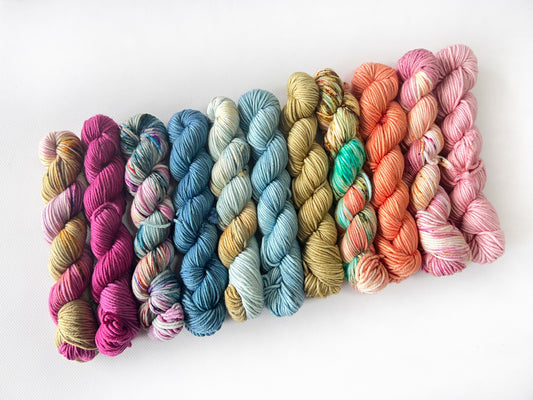 King Edward Lake - 25 gram skein - 11 pack - Fingering - Okanagan Dye Works