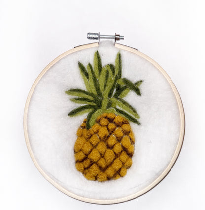 Needle Felted Pineapple Wall Hanging - Okanagan Dye Works
