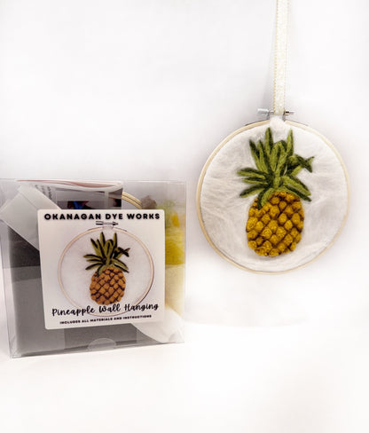 Needle Felted Pineapple Wall Hanging - Okanagan Dye Works
