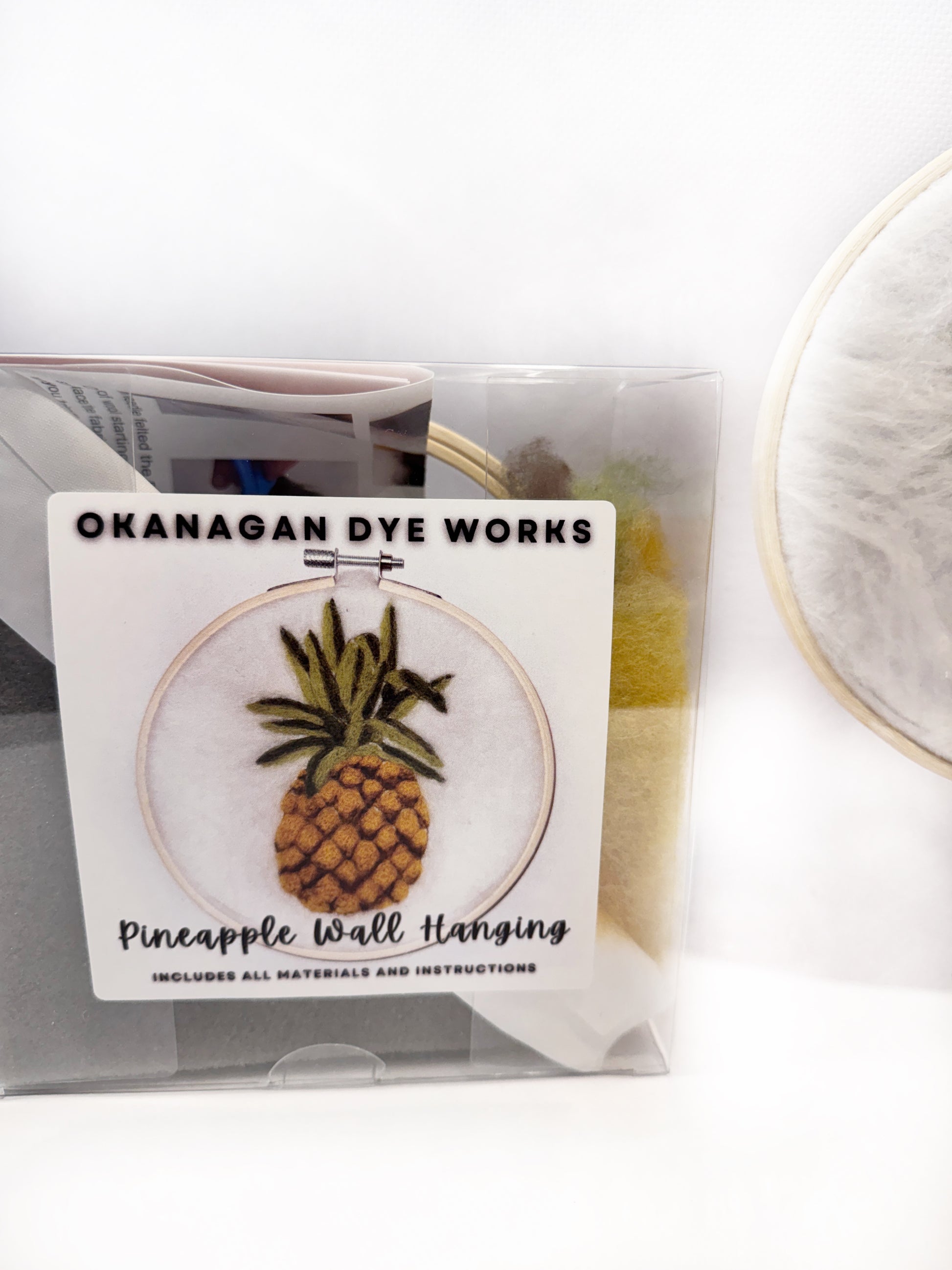 Needle Felted Pineapple Wall Hanging - Okanagan Dye Works