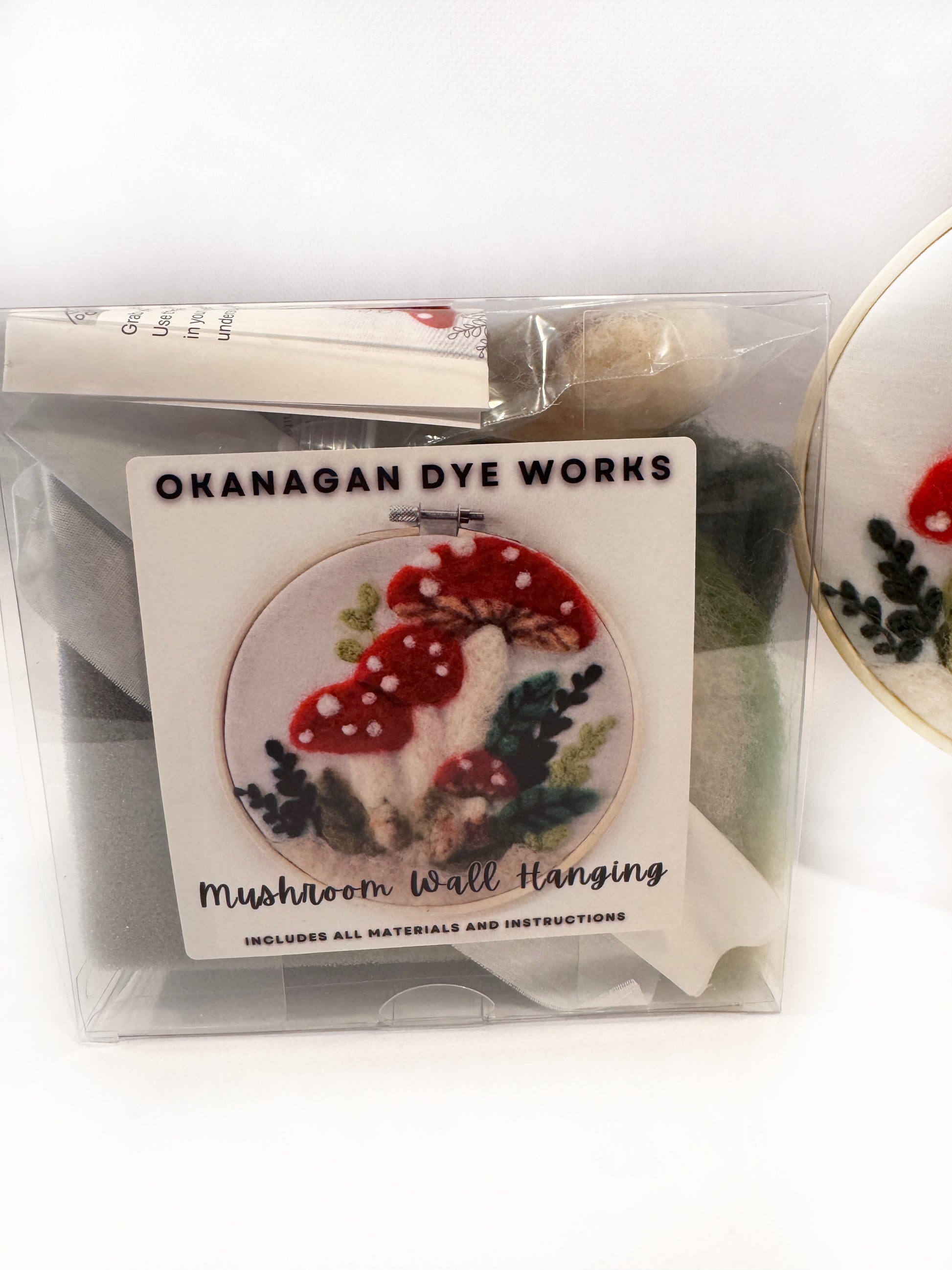Needle Felted Mushroom Wall Hanging - Okanagan Dye Works
