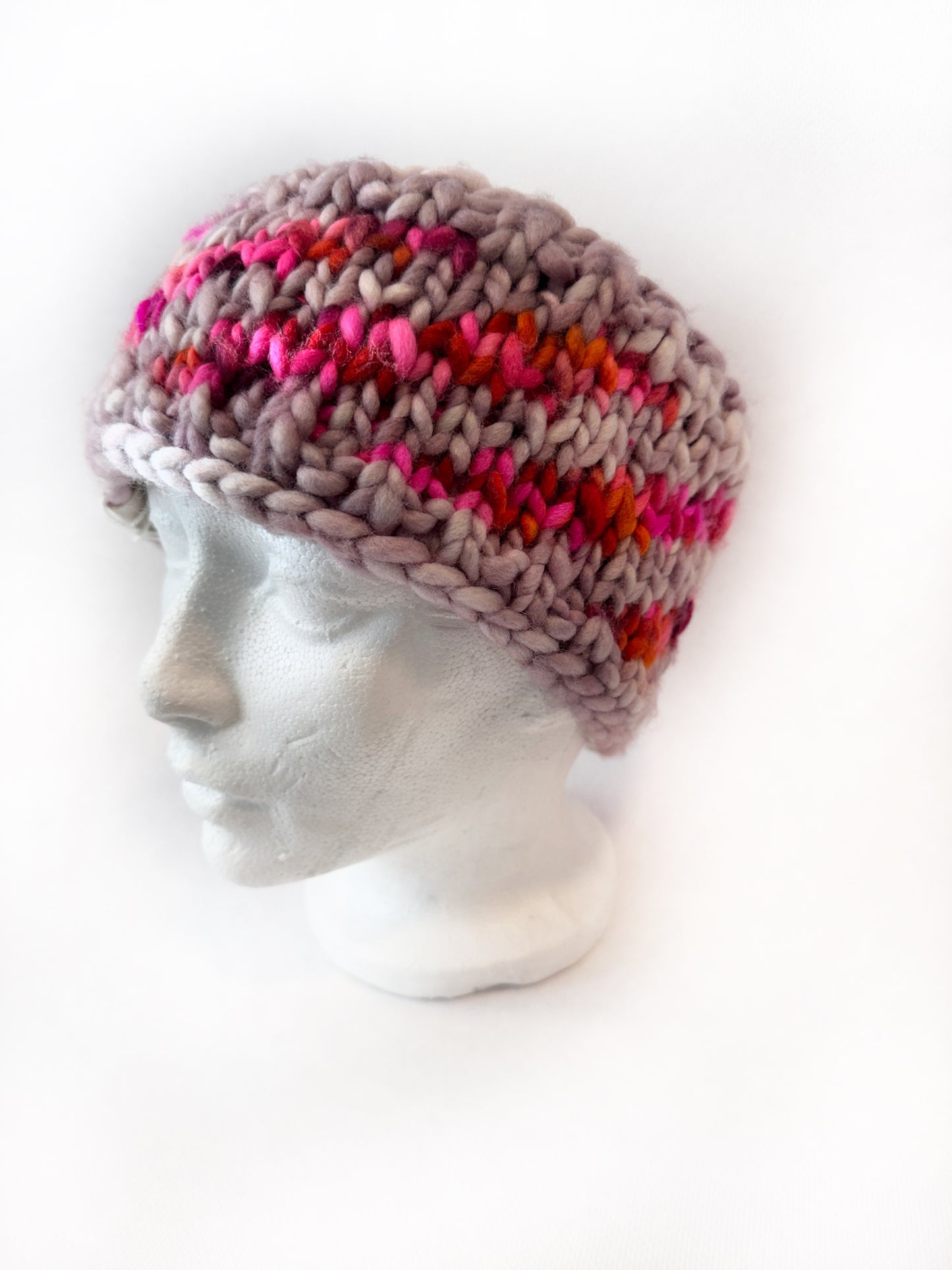 OOAK 100% Merino Wool hand knitted ear warmer/head band. Canadian Made with hand dyed yarn (Copy) (Copy) (Copy) - Okanagan Dye Works