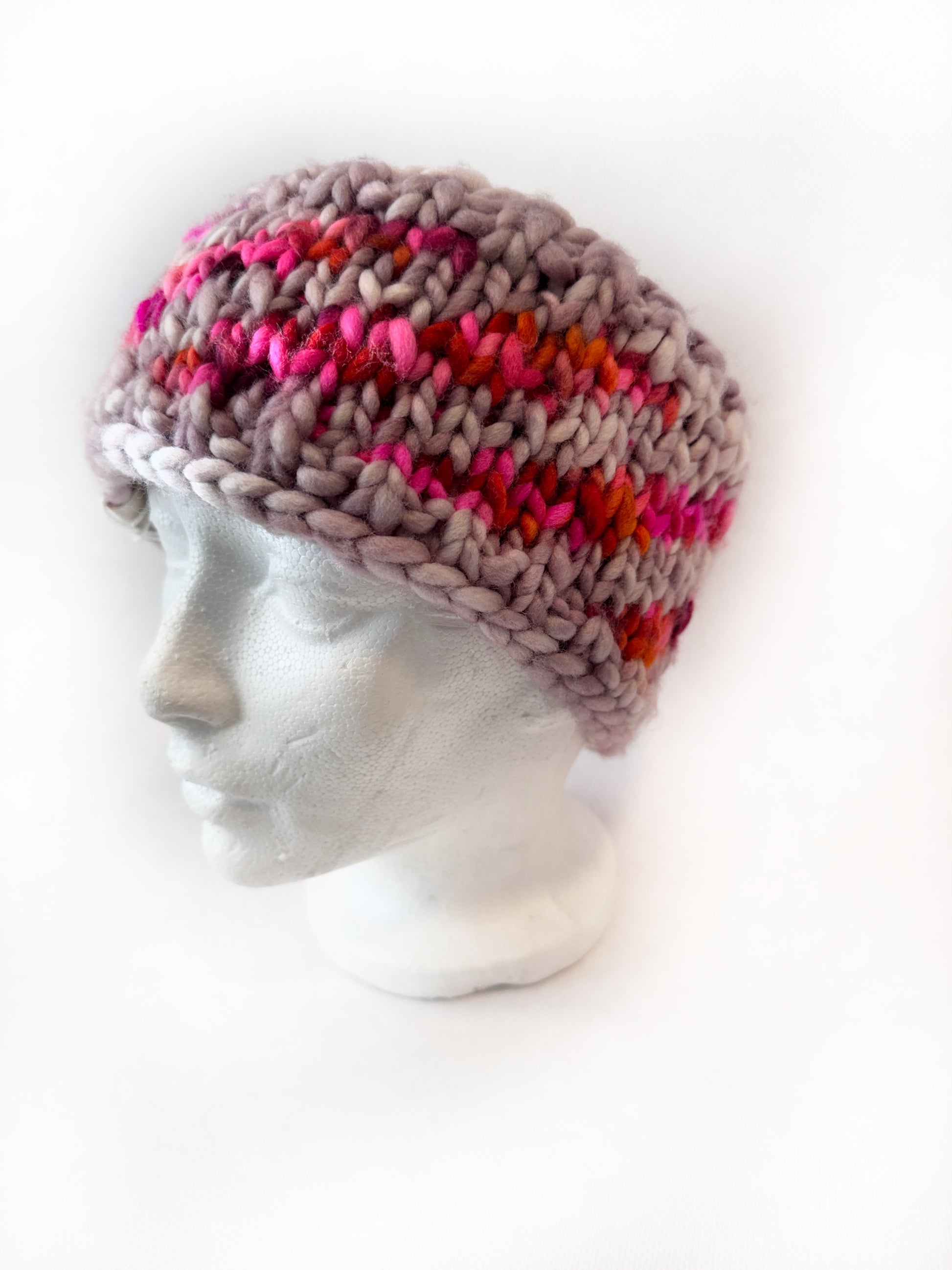 OOAK 100% Merino Wool hand knitted ear warmer/head band. Canadian Made with hand dyed yarn (Copy) (Copy) (Copy) - Okanagan Dye Works