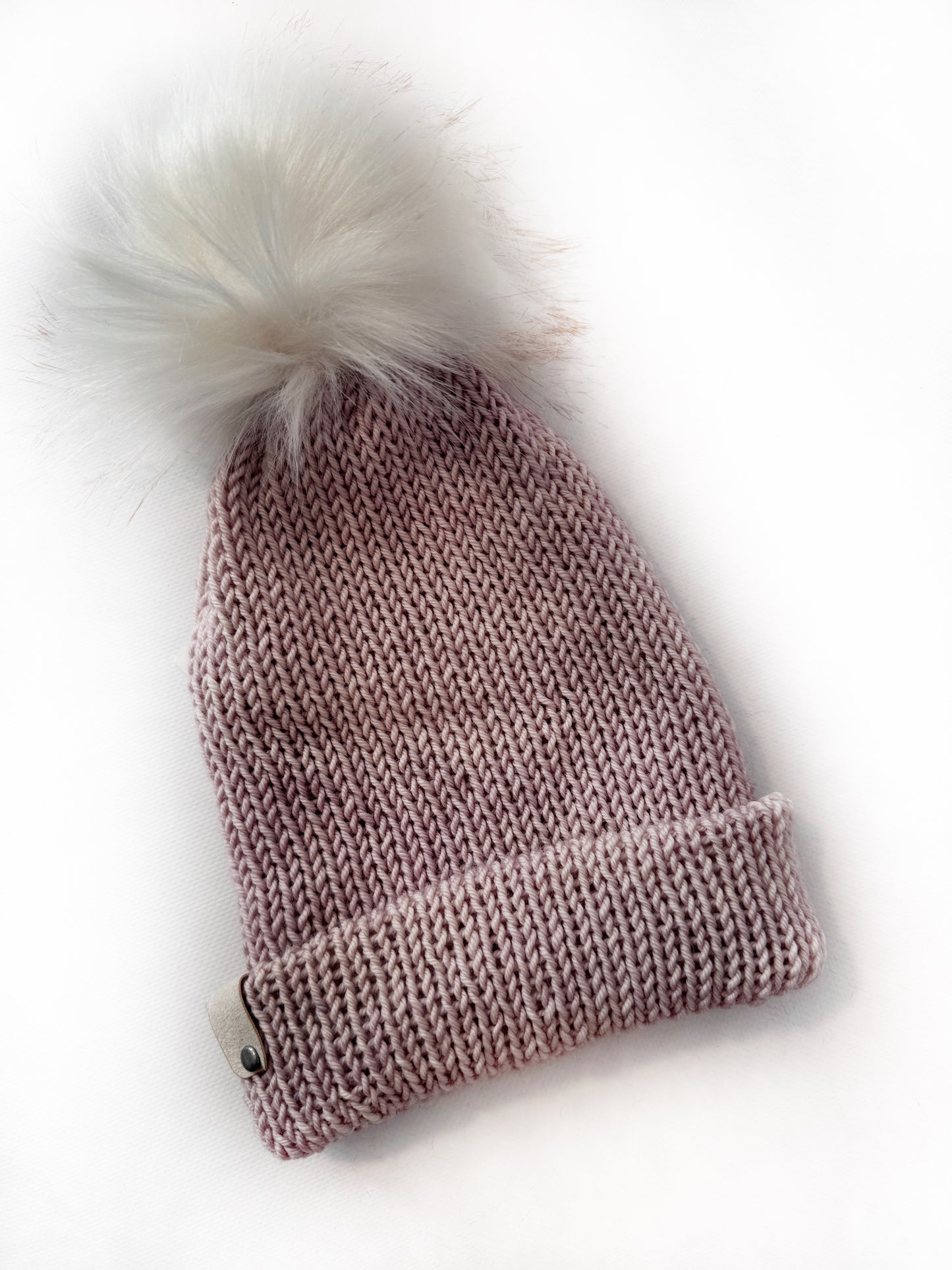 OOAK 100% Merino Wool hand knitted toque. Canadian Made beanie in hand dyed yarn - Okanagan Dye Works