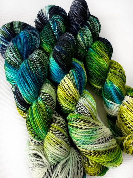 Mermaid's Tail - Fingering Zebra 2 Ply - Okanagan Dye Works