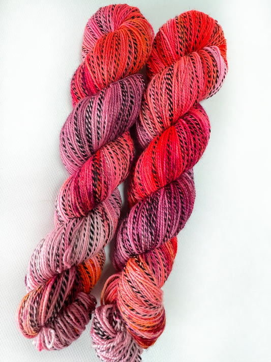Bubblegum Blast - Fingering Zebra 2 Ply - Okanagan Dye Works