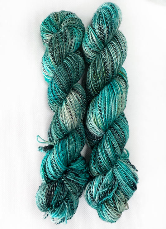 Sugar Crystal - Fingering Zebra 2 Ply - Okanagan Dye Works