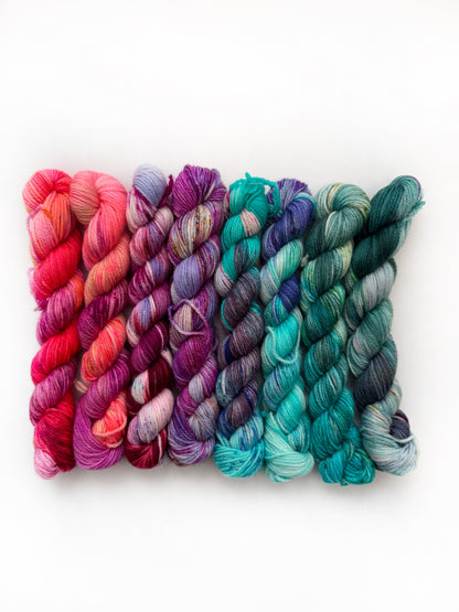 Sweet Tooth - Mini 50 gram skein 8 Pack - Fingering - Okanagan Dye Works