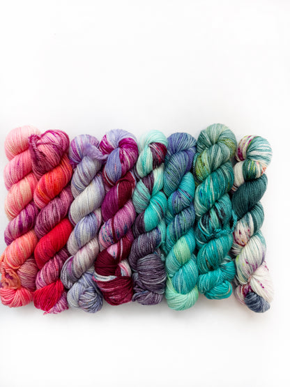 Sweet Tooth - Mini 50gram skein 8 Pack - Worsted - Okanagan Dye Works