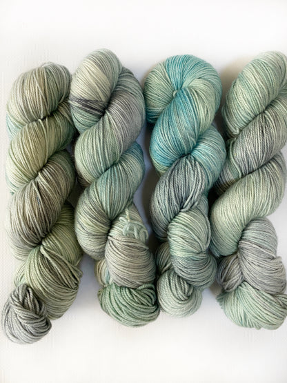 Rain, Drizzle and Fog - Fingering 3 Ply - Okanagan Dye Works