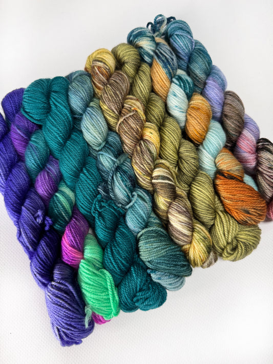 Coast to Coast - Mini 25gram skein 8 Pack - Fingering