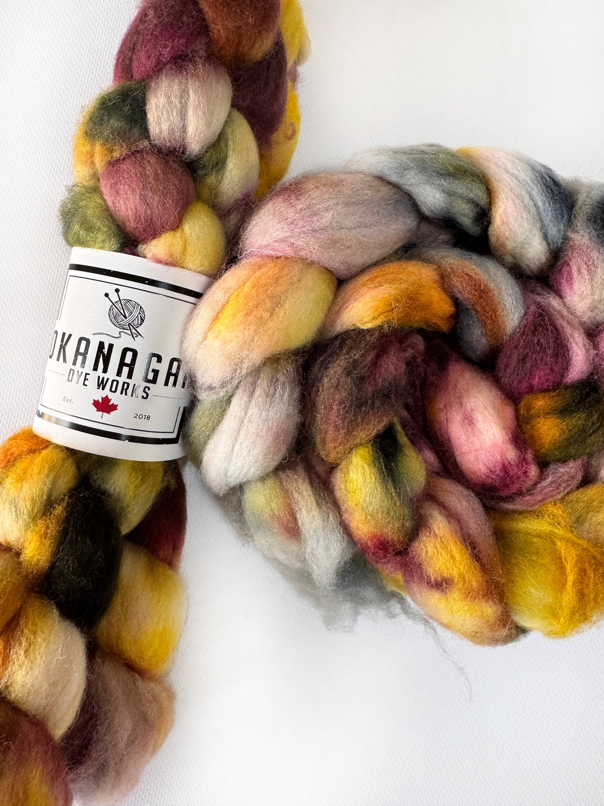 Painted Elephant - Hand Dyed - BFL Superwash - Okanagan Dye Works