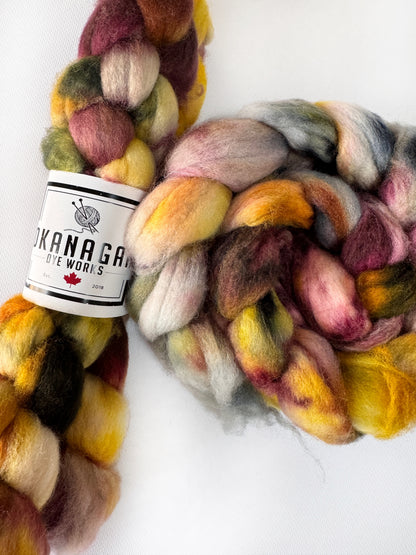 Painted Elephant - Hand Dyed - BFL Superwash - Okanagan Dye Works