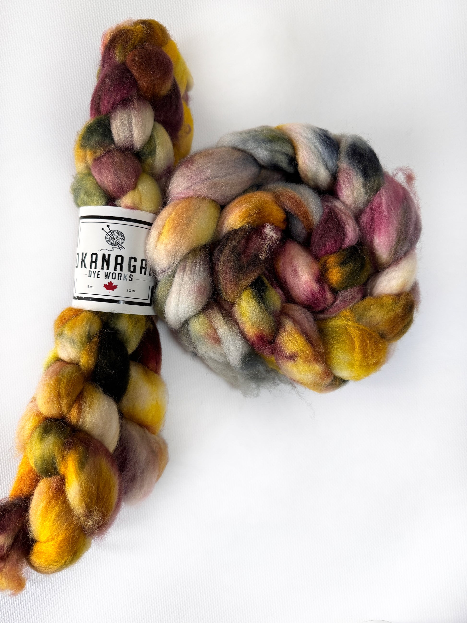 Painted Elephant - Hand Dyed - BFL Superwash - Okanagan Dye Works