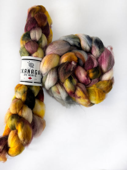 Painted Elephant - Hand Dyed - BFL Superwash - Okanagan Dye Works