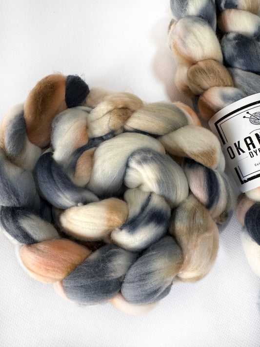 Ramla Bay - Hand Dyed - 19.5 micron Untreated 100% Merino Roving - Okanagan Dye Works