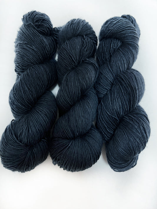 Midnight Blue - Fingering Single - Okanagan Dye Works