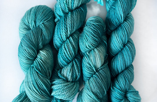 Blue Grey - Worsted 3 Ply - Okanagan Dye Works