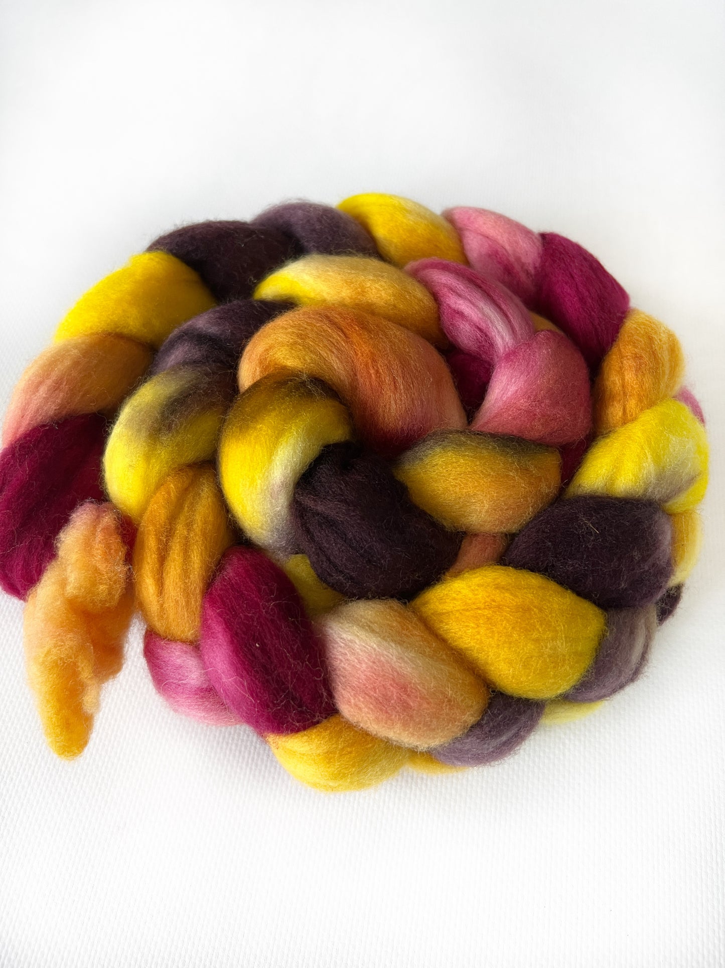Popsicle - Hand Dyed - 19.5 micron 100% Superwash Merino Top - Okanagan Dye Works