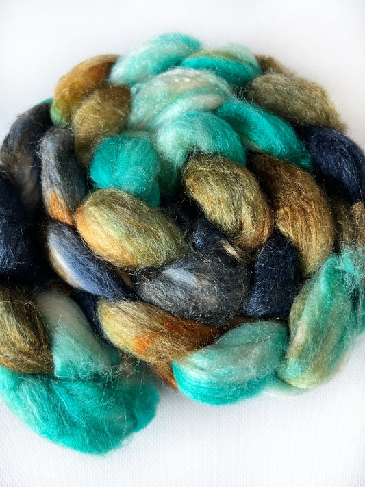 Rusted out Chevy - Hand Dyed - 80/20 Untreated Merino and Silk - Okanagan Dye Works
