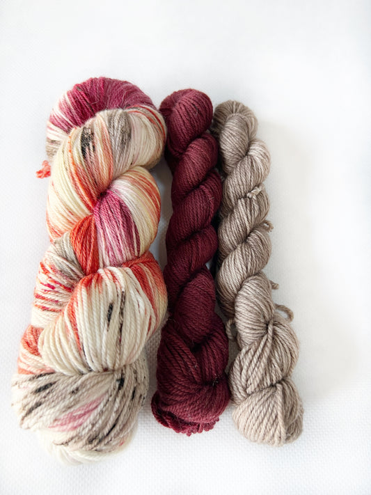Spontanious (Sock Kit) - Fingering 3 Ply - Okanagan Dye Works