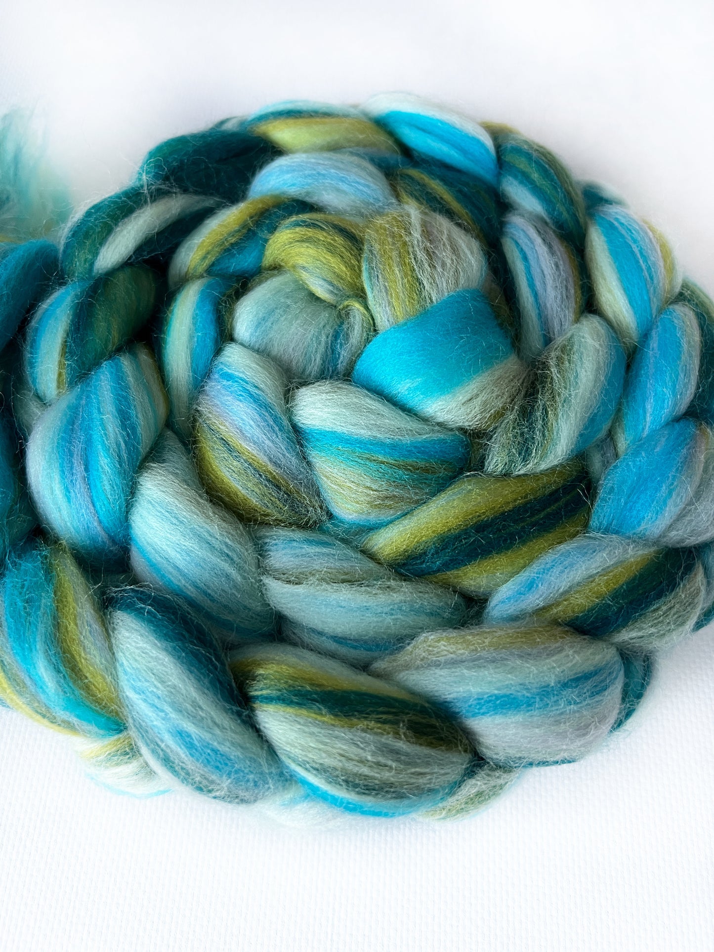 Teal Together - Blended 100% Merino Top - Okanagan Dye Works