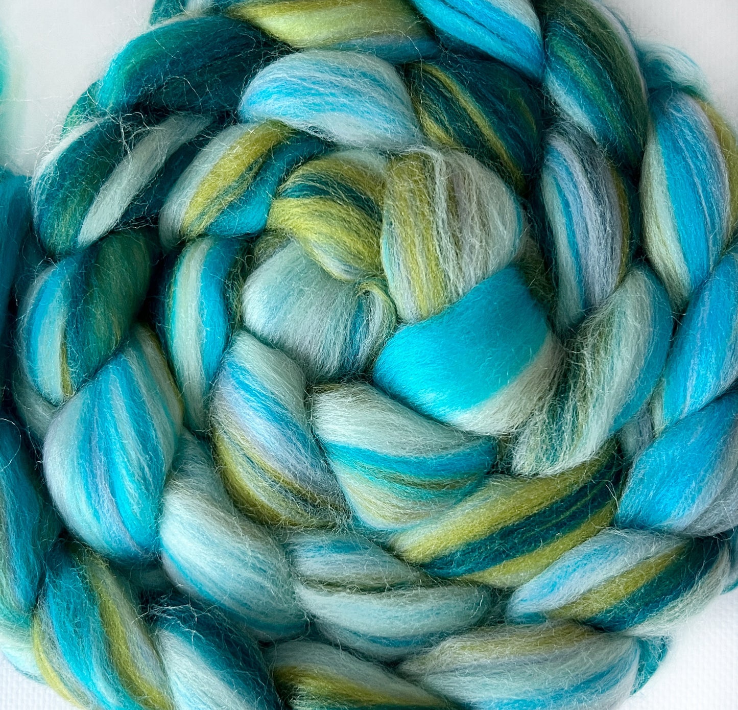 Teal Together - Blended 100% Merino Top - Okanagan Dye Works