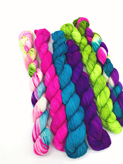 I'm losing my mind - Mini 6 Pack - 25 gram skeins - Okanagan Dye Works