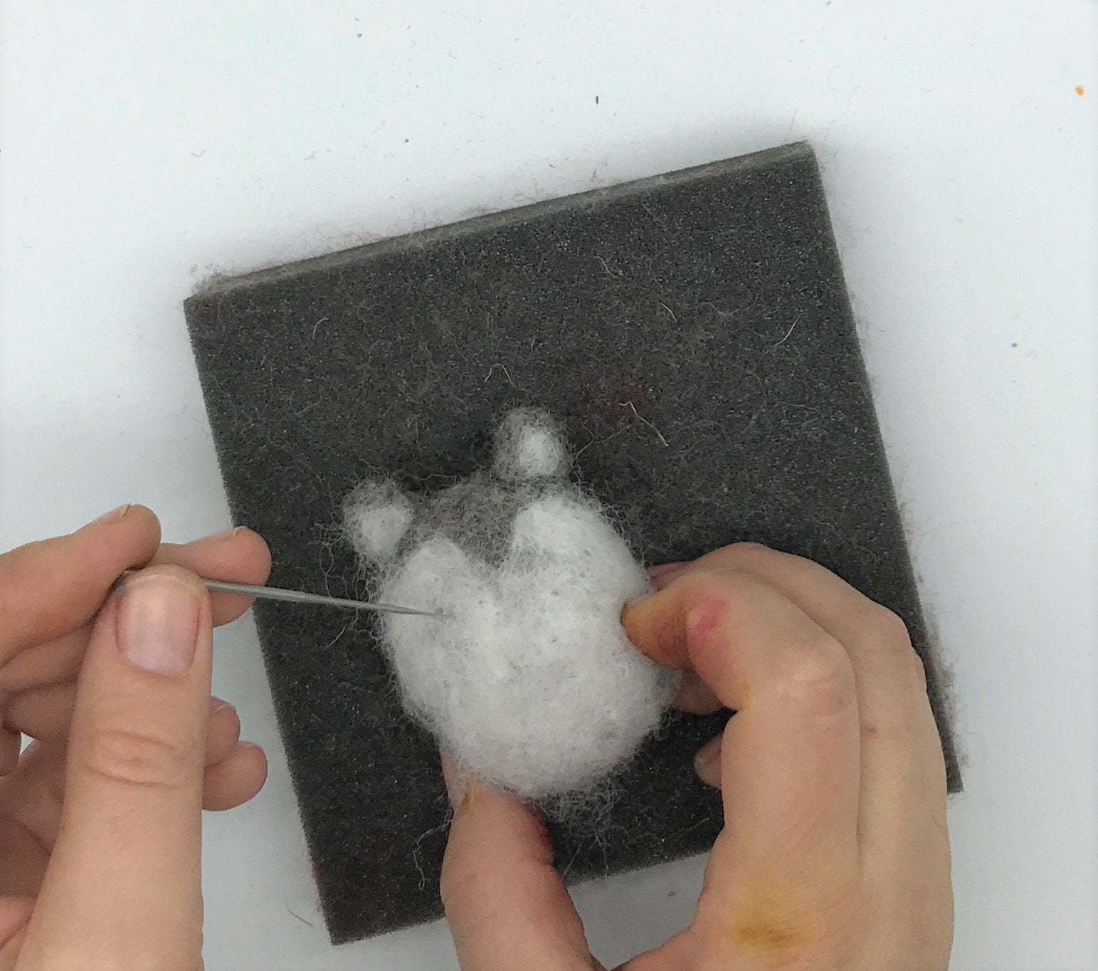 Needle Felting Foam used for needle felting - Okanagan Dye Works