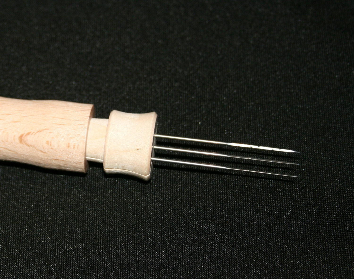 3 Needle Wooden Felting Tool - Okanagan Dye Works