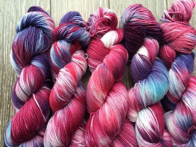 Cranberry Zing - Fingering 3 Ply - Okanagan Dye Works