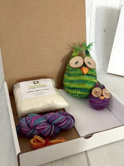 Large Wee Hoot Owl Knitting Pattern - Okanagan Dye Works